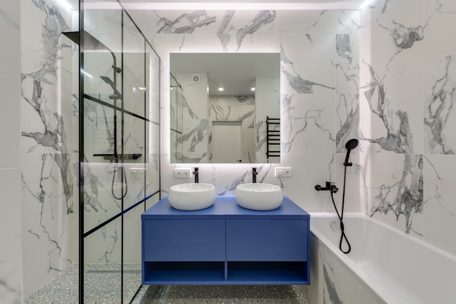Quality bathroom remodeling services featuring modern interior design